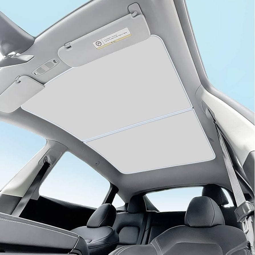 Split Glass Roof Sunshade for Tesla Model Y 2020-2024