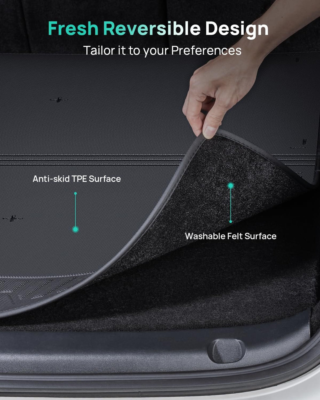 Front and Rear Trunk Mats Liners for Tesla Model Y