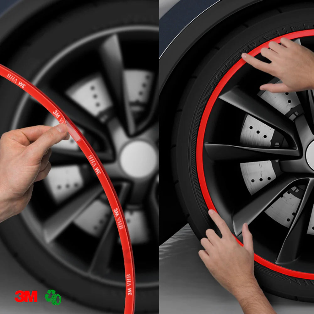 TESFLEX Tesla Aluminum Wheel Rim Protectors
