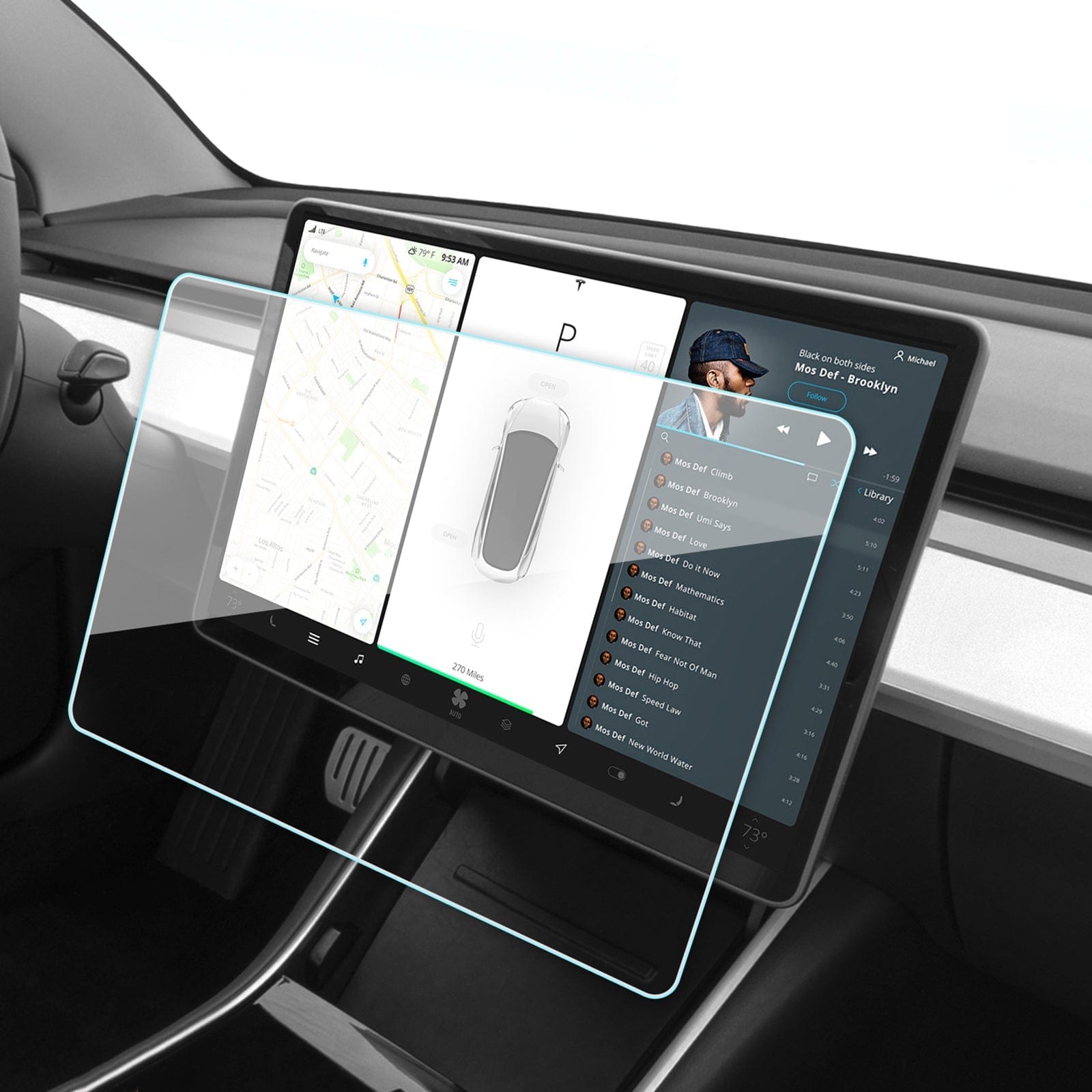 TESFLEX Screen Protector for Tesla Model 3/Y