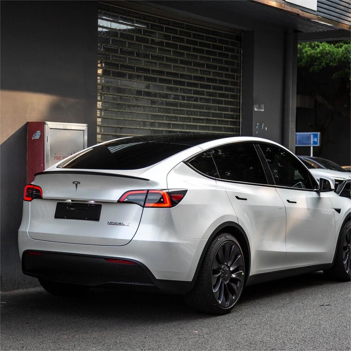 Tesla Model Y Carbon Fiber Rear Spoiler