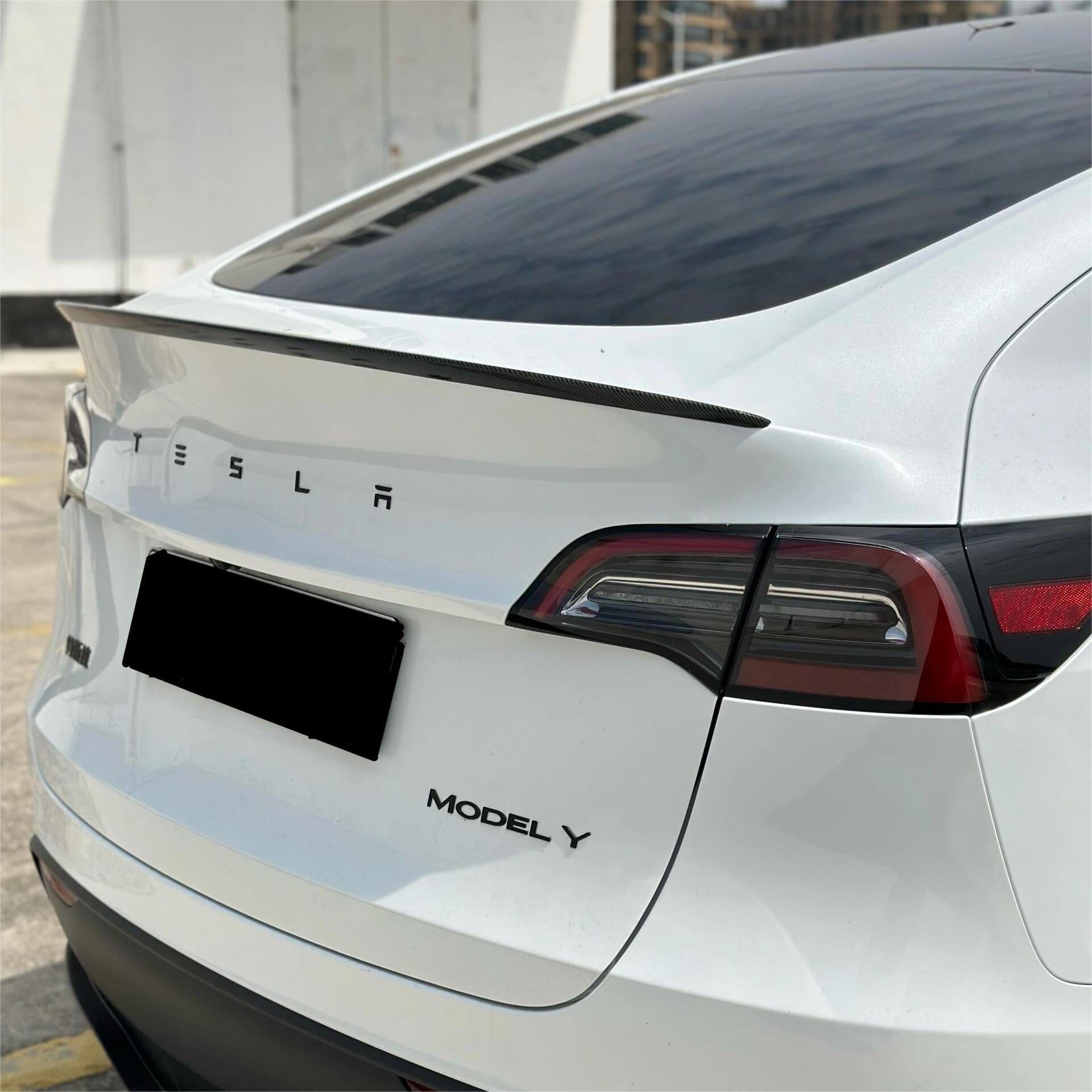 Tesla Model Y Carbon Fiber Rear Spoiler