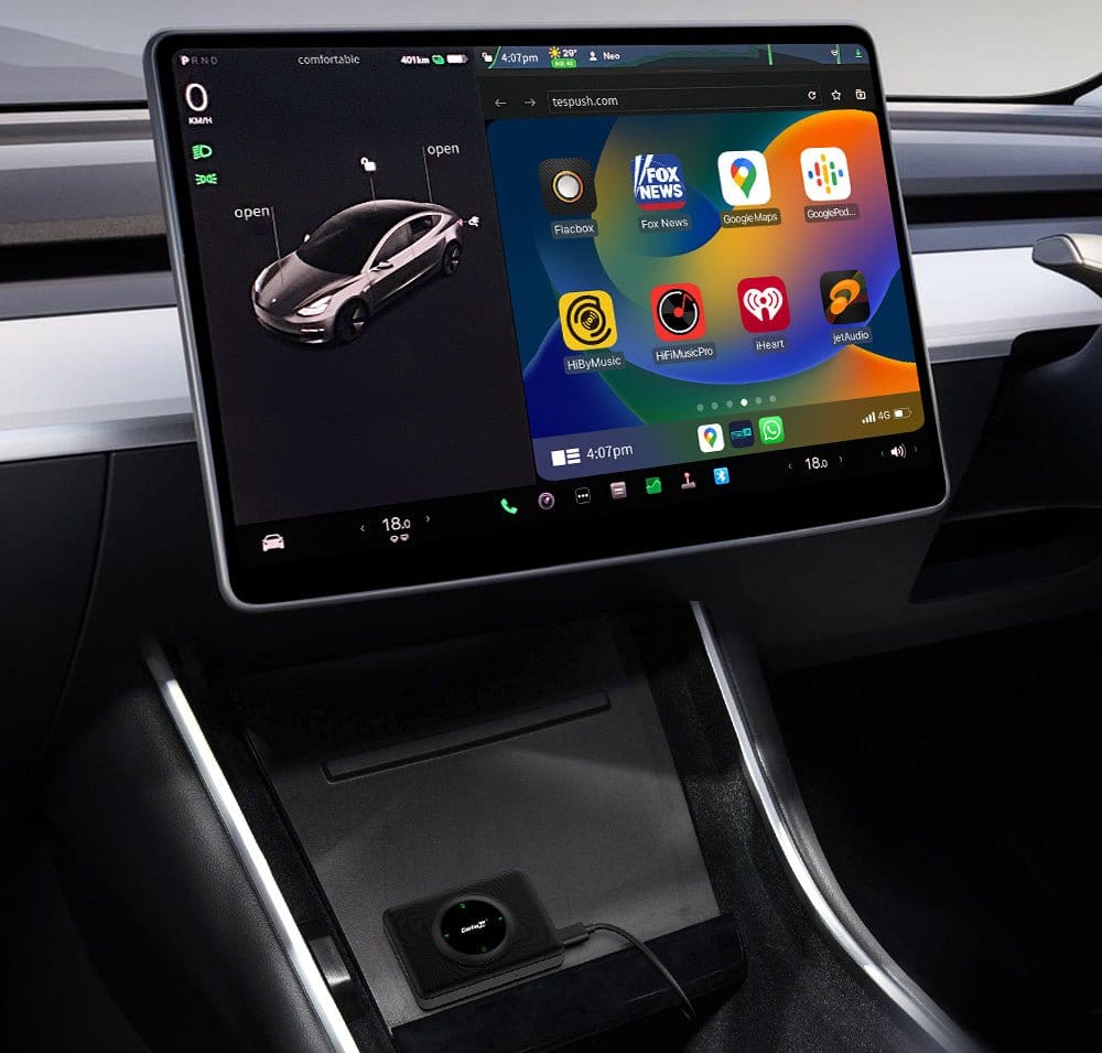 Wireless Apple CarPlay Adapter for Tesla Model 3/Y/S/X